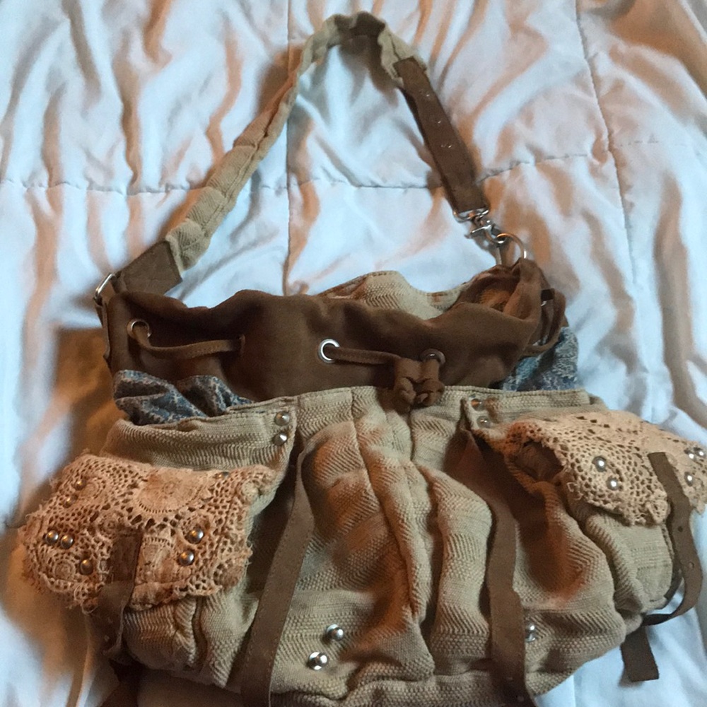 Free people duffle tote shoulder bag